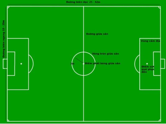 Thông tin chi tiết về hình thức thi đấu thể thao luật bóng đá 5 người 